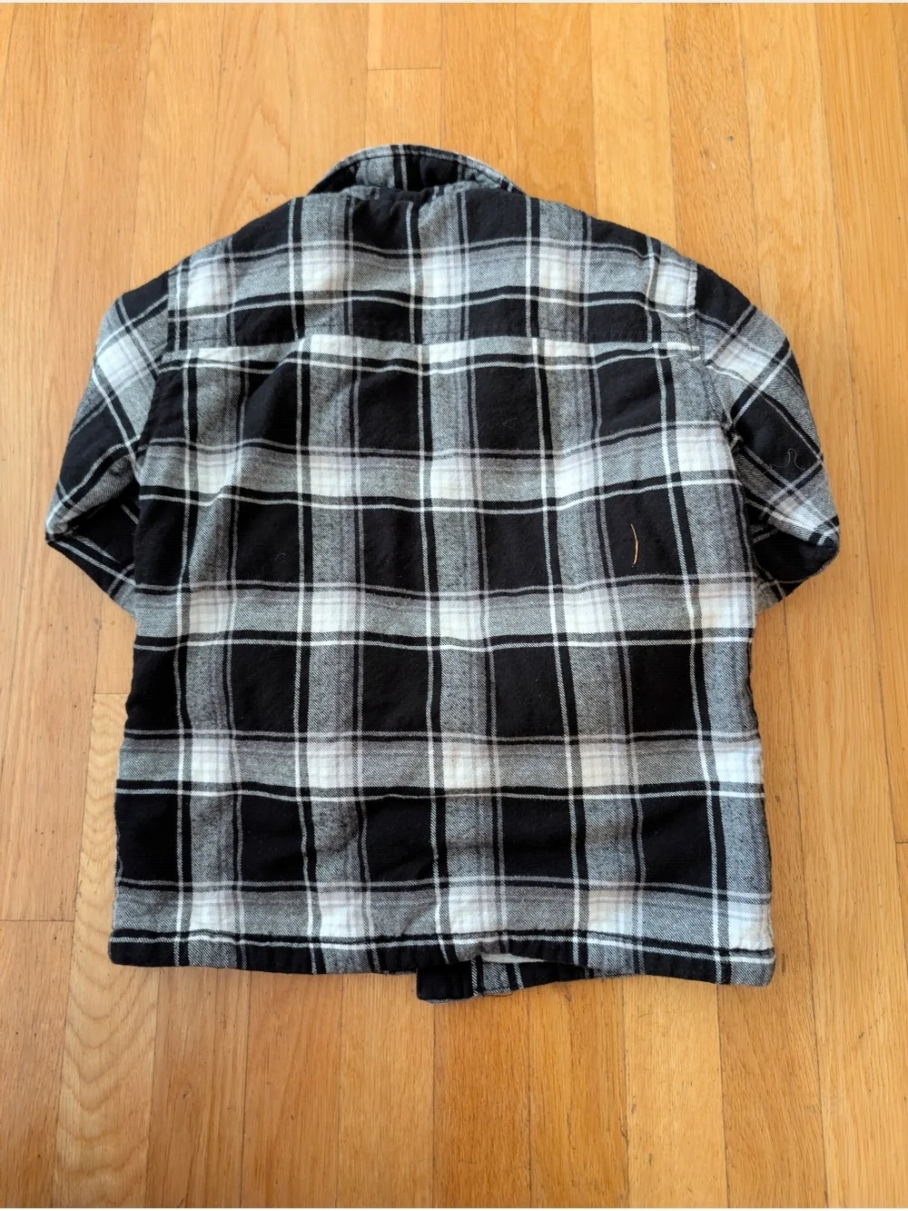 GAP Black and White Plaid Button-Down Shirt